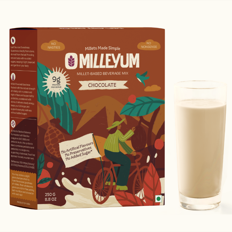 Chocolate Drink No Added Sugar High Protein Millet Mix That Actually Tastes Good